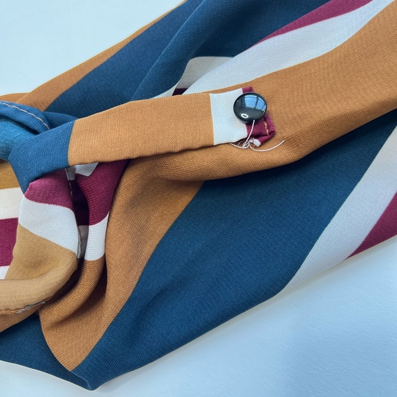 Summer Striped Off The Shoulder Dress Midi Dark Pastel Gingham Babydoll Mini Mom - Picture 6 of 17